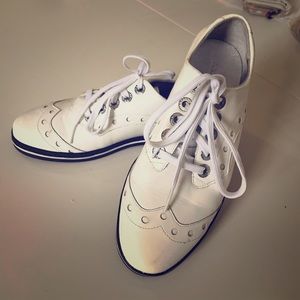 Dolce&Gabbana White Patent Leather sz 37.5